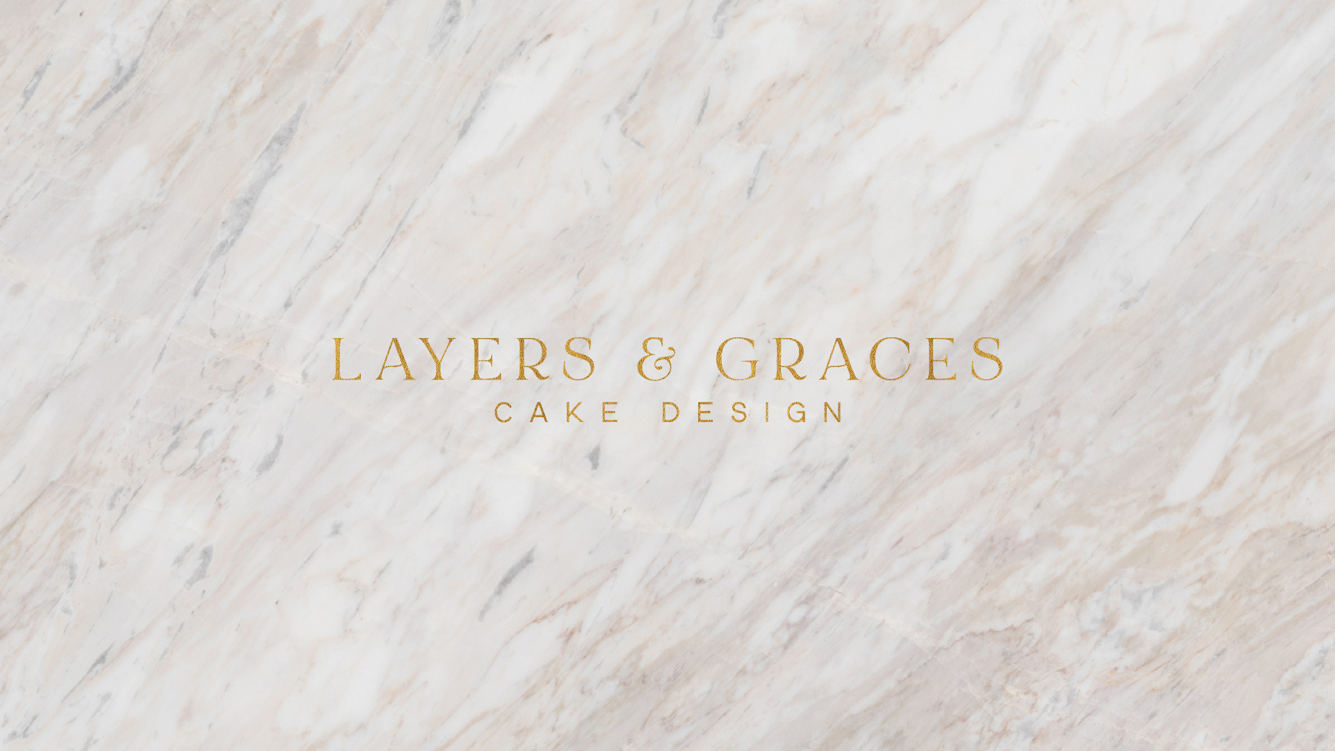 Luxury marble gold foil brand identity logo design Layers and Graces cake design by Bailey and Roo